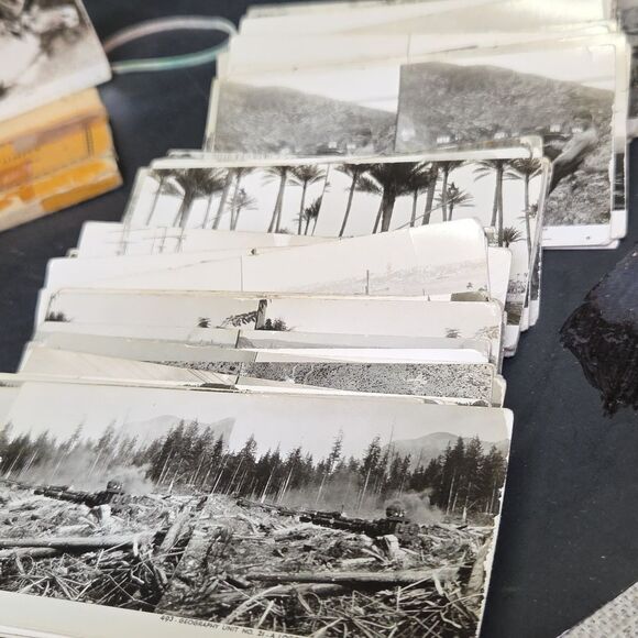 Vtg 1930s Stereoview KEYSTONE Junior Stereograph , 100+ Photo Cards (Set2) - Picture 3 of 12